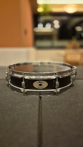 Caixa Pearl Piccolo Steel 13x3" Black (S1330B) - Excepcional Estado