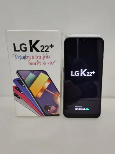 Smartphone LG K22+ Titânio de 64g. c/ Cartão 64GB.