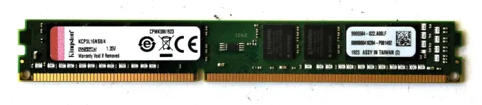 Memória RAM PC Desktop 4GB DDR3L - 1600MHz - Kingston - Usada - Funcionando