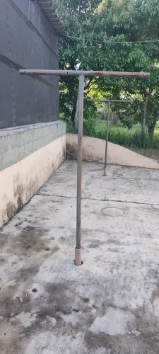 Suporte para varal em (T) cano de 1 polegada