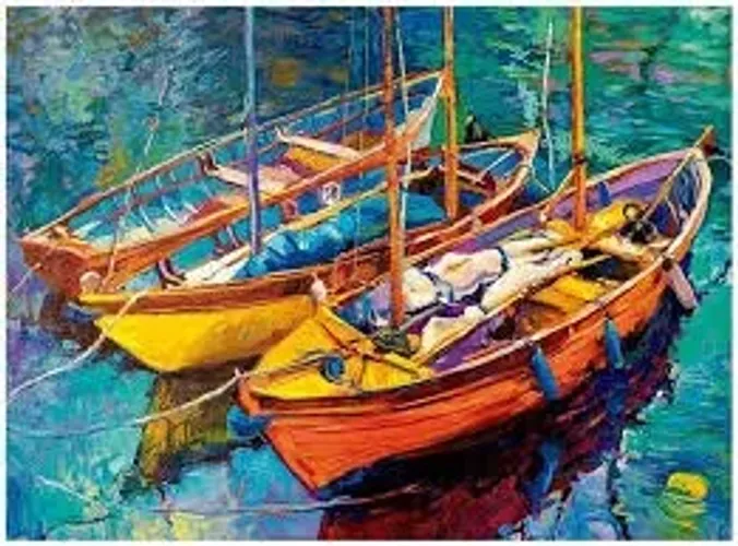 Puzzle 500 Peças Barcos Impressionistas Grow