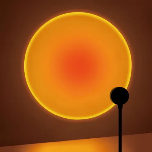 Luminária de projeção usb pôr do sol