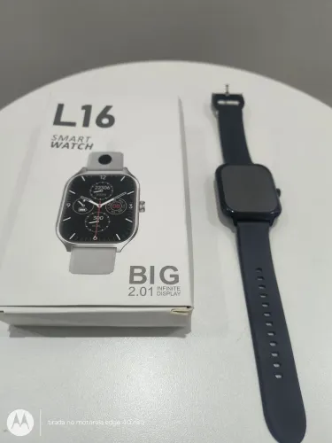 Smartwatch tela 2.01" - recebe notificações + Fitness 