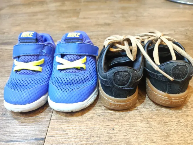 Tênis infantil original Nike e Puma