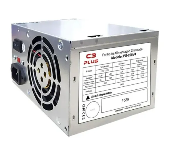 Fonte de PC ATX 200W s/Cabo