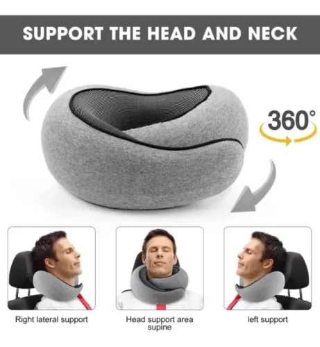 Almofada Pescoço Viagem Scarf Neck 360 Nasa Travesseiro Top