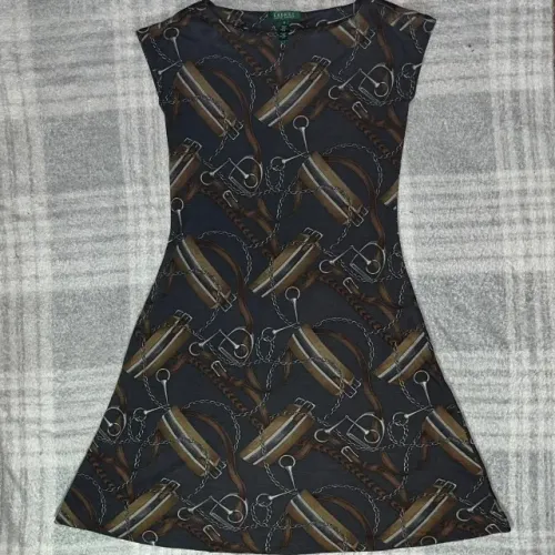 vestido lauren ralph lauren seda p/s