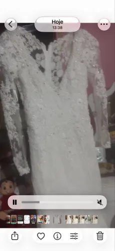Vestido de noiva novo 34,36