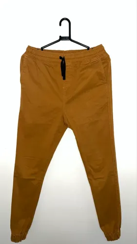 Calça Sarja Jogger Skinny Marrom - Usada 