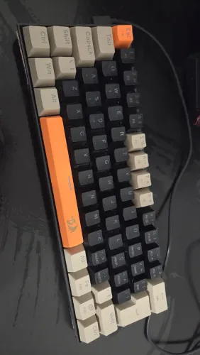 Redragon TECLADO GAMER LAKSHMI LARANJA+PRETO,