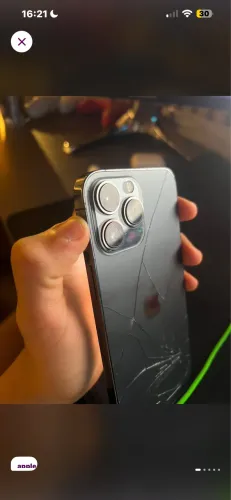 iphone 13 pro max peças trocadas e carcaça trincada