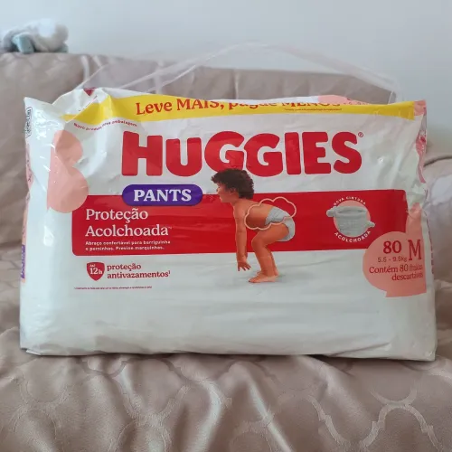 Fraldas Huggies Pants M 80 unidades