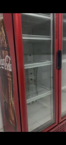 Geladeira 2 portas coca cola, impecável sem detalhes