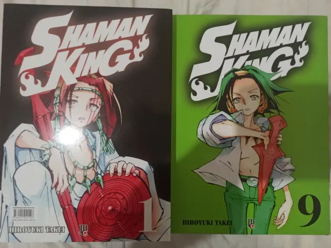 Mangás Shaman King Big Box vols 1 ao 9 Perfeito estado