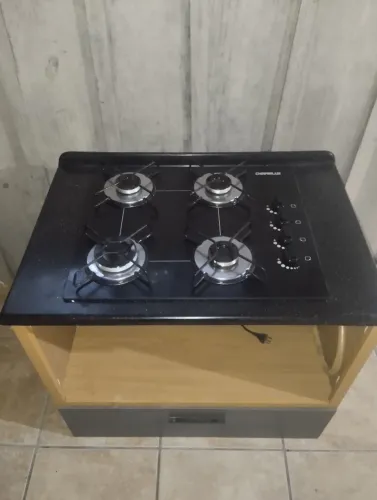 FOGÃO COOKTOP QUATRO BOCAS COM ARMÁRIO