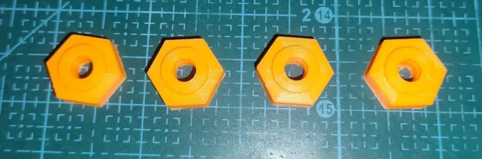 Hex adaptador de 12mm para 17mm (Jogo com 4 peças)