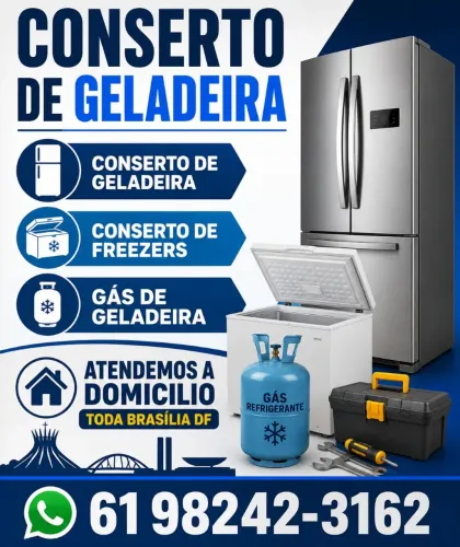 AUTORIZADA EM CONSERTO DE GELADEIRA ELECTROLUX / BRASTEMP / CONSUL / ATENDEMOS TODO O DF