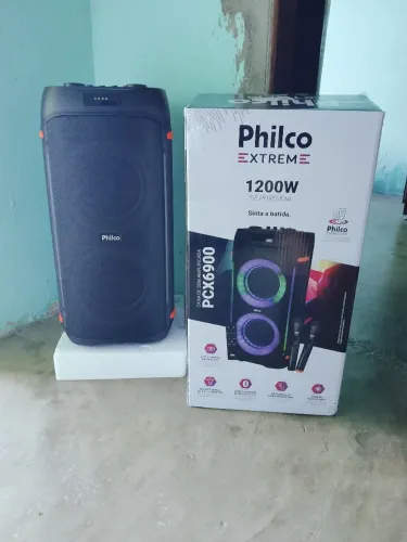 Caixa de som Philco 1.200 w RMS potência valor $1500