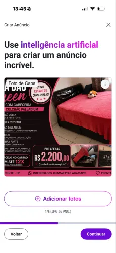 Cama queen box com cabeceira e colchão de hotelaria Completa em bom estado 