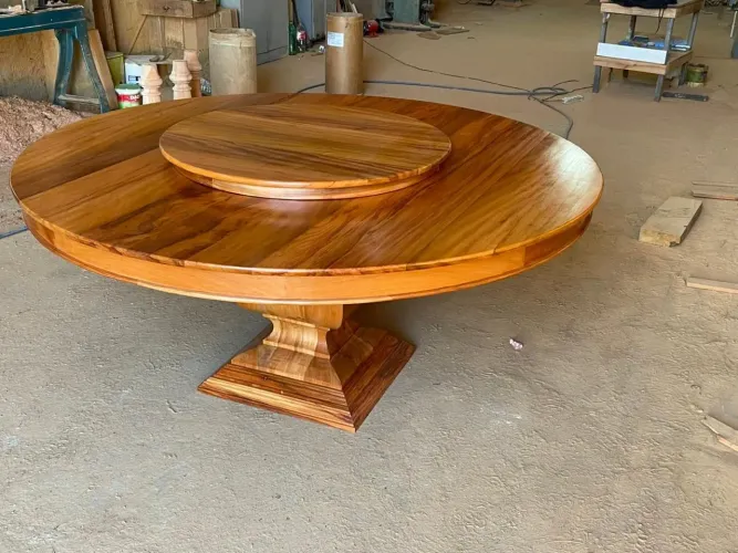 Mesa de jantar madeira peroba rosa