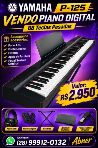 Piano Digital YAMAHA P-125
