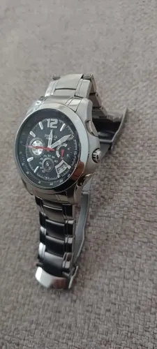 Relógio Festina Original Masculino Aço Inox Cronógrafo Luxo Novo