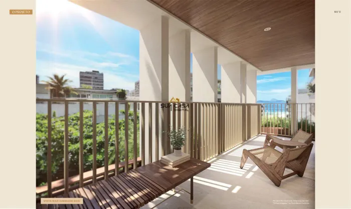 Apartamento Garden Exclusivo à Venda no Leblon Edifício Guilhem REF: Guilhem