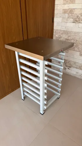 Mesa Porta-Assadeiras Progás com Tampo em Inox