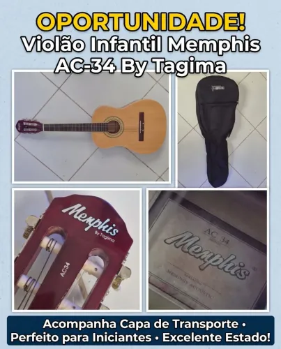 Violão infantil Memphis AC-34