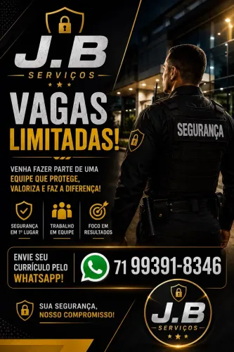 Vaga de segurança - Vagas limitadas