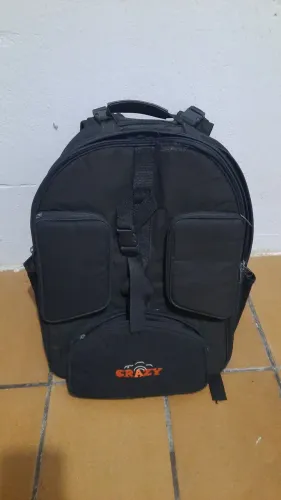 Mochila fotográfica da marca Crazy,