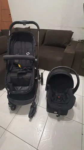 CARRINHO DE BEBÊ + BERÇO MOISÉS + BEBÊ CONFORTO