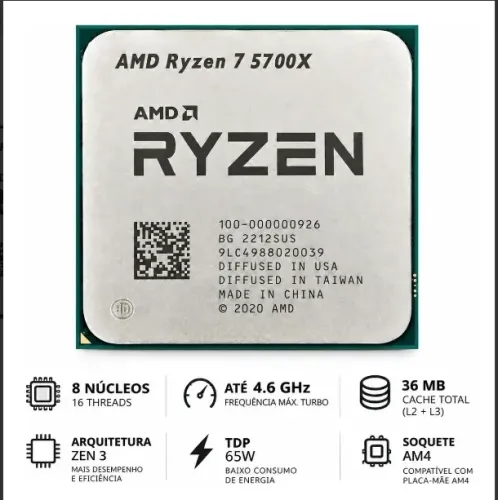 Ryzen 7 5700x Semi novo
