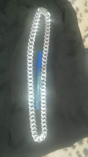 Cordão de prata 15mm 70 cm, nota fiscal de compra , tranca gaveta