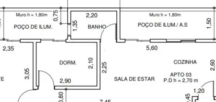 Apartamento 47m2 com elevador a venda na Vila Valparaíso - Santo André REF: 19705