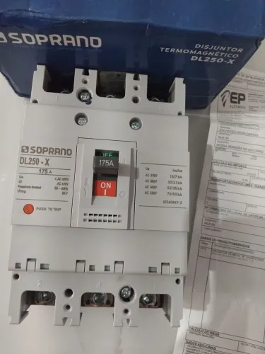 Disjuntor soprano 175 A novo