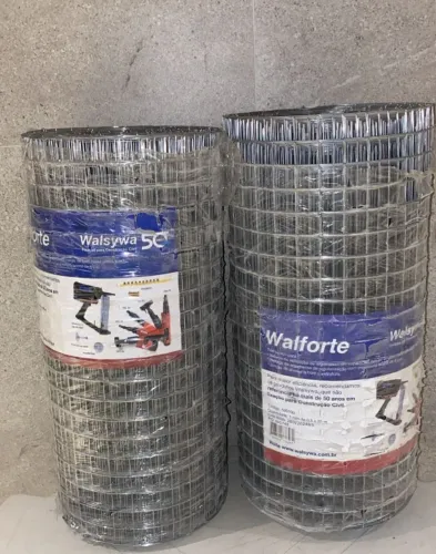 Tela de faixada galvanizada Walforte 0.5x25m