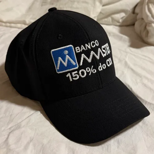 Boné Banco Master Bordado Premium preto 150% CDI