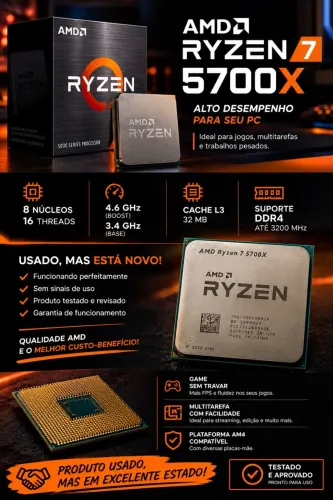 ? Ryzen 7 5700X ? Usado, em excelente estado!