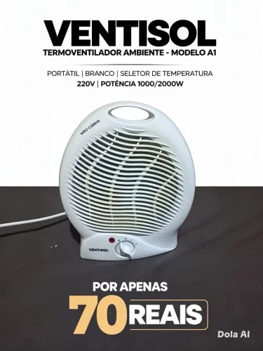 Termoventilador Ambiente Ventisol Modelo A1