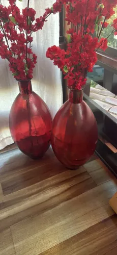 2 Vasos vidro Bem Grande - Decoração - Lindos