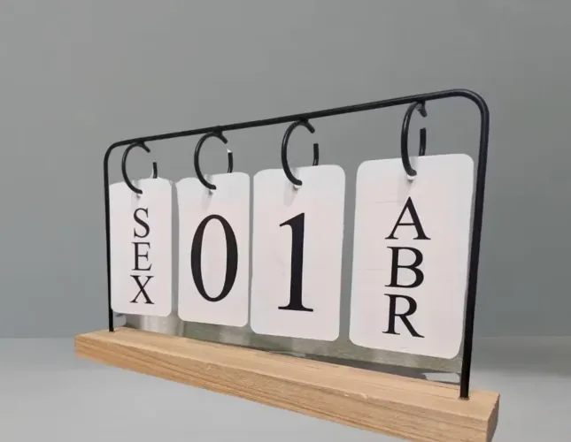 Calendário de mesa