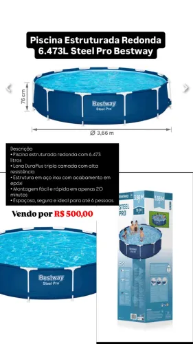 Piscina 7 mil litros