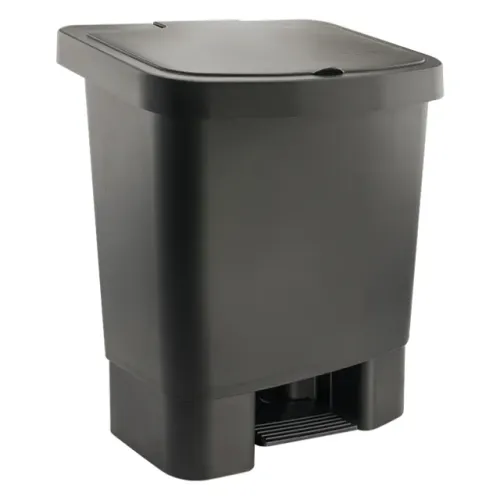 6407 - LIXEIRA PLASTICA 25 LTS -PRETA LX-25 / MARCA: DELLAPLAST