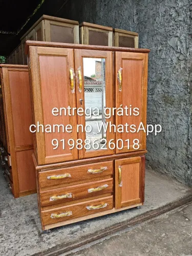 Guarda roupa de solteiro espelhado novo entrega imediata