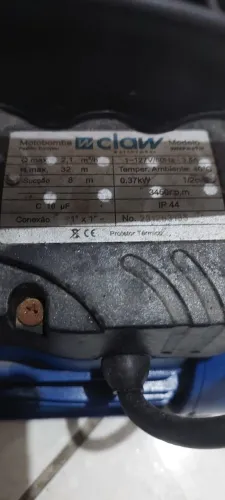 Vendo bomba d'água da marca Claw periférica auto aspirante usei 3 vezes só