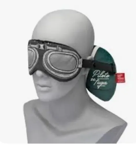 Almofada e máscara para viagem