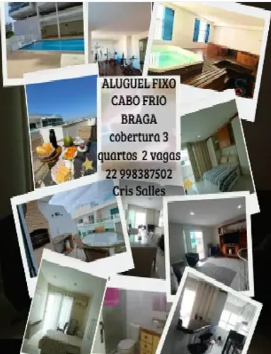 Aluguel Fixo Cobertura 2 suites 2 vagas com Lazer (piscina)