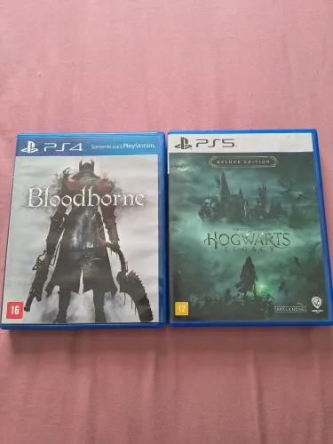 Bloodborne e Hogwarts legacy sem arranhados