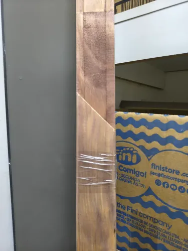 Alizar para portal, em madeira (4 peças) cor champgane